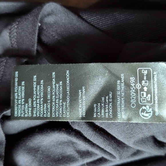 Anthropologie Maeve Black Rhinestone Cutout Mini Dress - Women's Medium - Picture 8 of 9